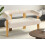 Beliani Sofa 2 Seater ILBRO Boucle Off-White/ Light Brown 2