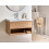 Beliani Vanity Unit with Basin 80 cm Light Brown BERBICE 2