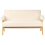 Beliani Sofa 2 Seater TAMRE Boucle Off-White/ Light Brown 2