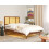 Beliani Bed with LED Rattan AURAY 140 x 200 cm (EU Double) Brown 2