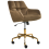 Beliani Desk Chair PALMDALE Velvet Brown 2