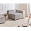 Beliani Corner Seat ARDAL Corduroy Taupe Right Hand 2