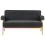 Beliani Sofa 2 Seater TAMRE Boucle Black/ Light Brown 4