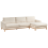 Beliani Corner Sofa 4 Seater SIGGARD Boucle White Left Hand 6