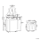 Beliani Dressing Table with Mirror and Stool GALAXIE White 3