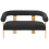 Beliani Sofa 2 Seater ILBRO Boucle Black/ Light Brown 4