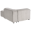 Beliani Left-Hand Chaise Longue ARDAL Corduroy Taupe 2