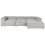 Beliani Modular Corner Sofa 4 Seater ARDAL Corduroy Taupe Left Hand 6