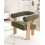 Beliani Armchair ILBRO Boucle Green/ Light Brown 2