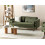 Beliani Sofa 3 Seater NURMO Fabric Dark Green 2