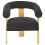 Beliani Armchair ILBRO Boucle Black/ Light Brown 5