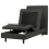Beliani Adjustable Bed Fabric CASTELLAN 90 x 200 cm (EU Single) Dark Grey 4
