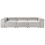 Beliani Modular Sofa 3 Seater ARDAL Corduroy Taupe 7