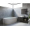 Beliani Corner Bath RENACA Left Hand 1700 x 790 mm White 2