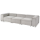 Beliani Modular Sofa 3 Seater ARDAL Corduroy Taupe 2