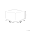 Beliani Pouffe ALMATTI Fabric Beige 8