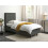 Beliani Adjustable Bed Fabric CASTELLAN 90 x 200 cm (EU Single) Dark Grey 2