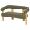 Beliani Sofa 2 Seater ILBRO Boucle Green/ Light Brown 5