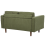 Beliani Sofa 2 Seater NURMO Fabric Dark Green 5
