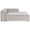 Beliani Left-Hand Chaise Longue ARDAL Corduroy Taupe 5