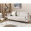 Beliani Sofa 3 Seater NURMO Fabric Light Beige 2