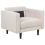 Beliani Armchair NURMO Fabric Light Beige 5