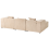 Beliani Corner Sofa DOLVA Corduroy Beige Right Hand 8