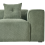 Beliani Corner Sofa 3 Seater DOLVA Chenille Dark Green Right Hand 6