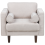 Beliani Armchair NURMO Fabric Light Beige 4