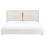 Beliani Bed Fabric BAJONNA 180 x 200 cm (EU Super King) Light Beige 5