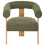 Beliani Armchair ILBRO Boucle Green/ Light Brown 5