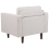 Beliani Armchair NURMO Fabric Light Beige 6