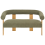 Beliani Sofa 2 Seater ILBRO Boucle Green/ Light Brown 4