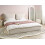 Beliani Bed Fabric BAJONNA 180 x 200 cm (EU Super King) Light Beige 2