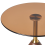 Beliani Side Table WALLIS Tempered Glass Brown 4