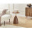 Beliani Side Table WALLIS Tempered Glass Brown 2