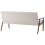 Beliani Sofa 3 Seater ESRUM Fabric Dark Brown/ Grey 5