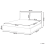 Beliani Bed Fabric BAJONNA 180 x 200 cm (EU Super King) Light Beige 3