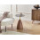 Beliani Side Table WALLIS Tempered Glass Brown/ Black 2