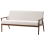 Beliani Sofa 3 Seater ESRUM Fabric Dark Brown/ Grey 4