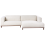 Beliani Corner Sofa 4 Seater VENG Boucle Off-White Left Hand 4
