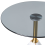 Beliani Side Table WABBY Tempered Glass White Marble 4