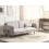 Beliani Sofa 3 Seater TONSBERG Fabric Light Grey 2