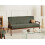 Beliani Sofa 3 Seater ESRUM Fabric Dark Brown/ Green 2