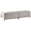 Beliani Corner Sofa 4 Seater VENG Fabric Grey Left Hand 5