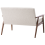 Beliani Sofa 2 Seater ESRUM Fabric Dark Brown/ Grey 5