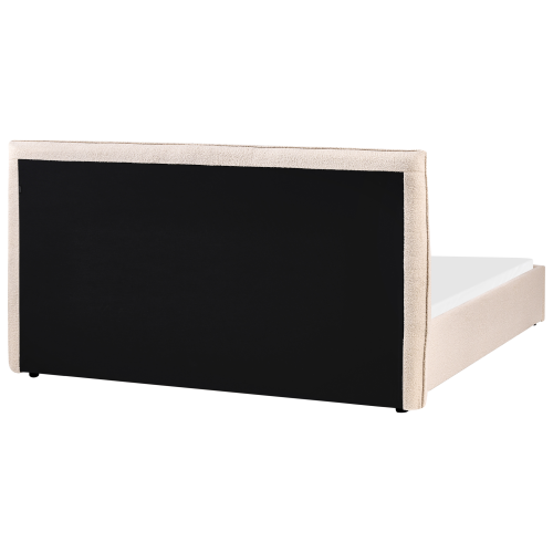 Beliani Bed Boucle LAVAUR 160 x 200 cm (EU King Size) Beige 2