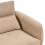 Beliani Sofa 3 Seater WETLAN Fabric Light Brown 6