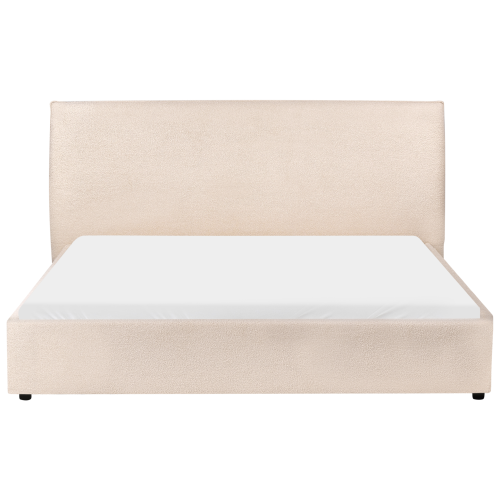 Beliani Bed Boucle LAVAUR 160 x 200 cm (EU King Size) Beige 1