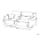 Beliani Sofa 3 Seater WETLAN Fabric Off-White 3
